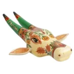 Wooden Cow head Wall Hanging