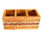 Mango Wood hand Painted Knifes/ Spoon Holder